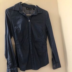 New & Company 7TH Avenues Design Studio Pre Owned Denim Shirt Size XS,